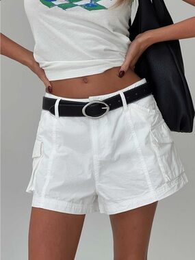 White Women's Cargo Shorts